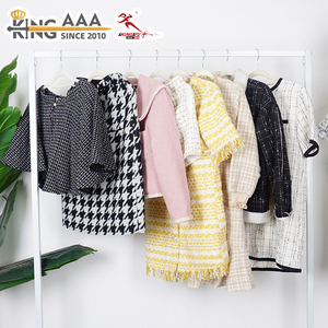 Wholesale <strong>Cheap</strong> Price Classic Mixed <strong>Tweed</strong> <strong>Jacket</strong> Women Vintage Cropped Korean <strong>Tweed</strong> Striped Casual <strong>Jackets</strong> Cropped Outwear - Product Image 1