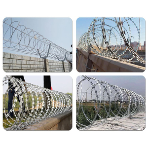 Lưỡi thép không gỉ dây thép gai mạ kẽm nhúng nóng lồng chống trộm và chống leo hàng rào dây bảo vệ - Product Image 6
