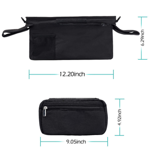 Bolsa organizadora para <span class=keywords><strong>cochecito</strong></span> de bebé con portavasos aislados y bolsa de embrague con cremallera para <span class=keywords><strong>cochecito</strong></span> universal como Baby Jogger,<span class=keywords><strong>Bugaboo</strong></span> - Product Image 3