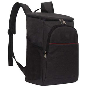 Leakproof Insulated Polyester <b>Backpack</b> <b>Cooler</b> Bag Zipper Bottle Holders 20-30L Capacity Waterproof for Food Storage Outdoor Use - Product Image 4