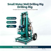 Offre Spéciale – Foreuse hydraulique électrique portative sur roues pour puits d'eau, machine de forage rotative pour l'excavation de puits agricoles