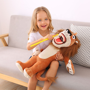 Cute Lion Design Dental Anatomical Plush Toy Doll Teeth Model Toothbrush Tooth Fairy Dentist Gift for Kids <strong>Children</strong> <strong>Dentistry</strong> - Product Image 1