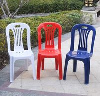 Chaise en plastique extérieur jardin pique-nique blanc chaises en plastique portables pour événements fêtes quantité Top