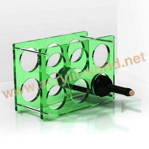 Organizador de Vino Apilable de Acrílico de Diseño Único para 6 Botellas, Exhibidor de Vino Modular para Encimera - Product Image 2