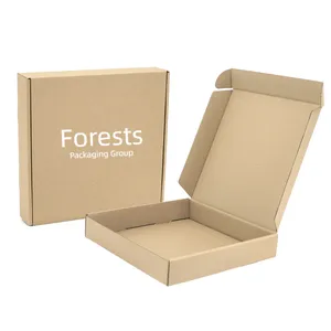 Eco-friendly 3 Ply Postal Self Locking Plain Kraft Corrugated A4 Packing Box for Shipping Packaging