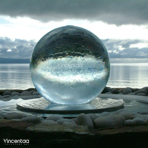 Vincentaa El jardín al aire libre está decorado <span class=keywords><strong>con</strong></span> una fuente de <span class=keywords><strong>cascada</strong></span> de globo de vidrio de acero inoxidable - Product Image 4