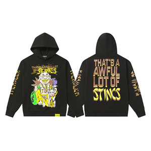 Sudadera con capucha y cremallera completa de felpa de algodón pesado de 450 g/m², corte holgado y extragrande, estilo streetwear, 2026, color Syrup Cough Awful <span class=keywords><strong>Desto</strong></span> Heavily Top - Product Image 2