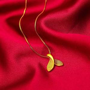 سلسلة مجوهرات بدلاية على شكل صندوق طمي للنساء بالجملة تيكتوك مباشر ذيل سمكة كويشو - Product Image 3