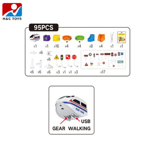 Giocattolo Trasformabile con Pista per Tram, 95 Pezzi, Sviluppa la Coordinazione Occhio-Mano, Pista Autoassemblante per Bambini - Product Image 4