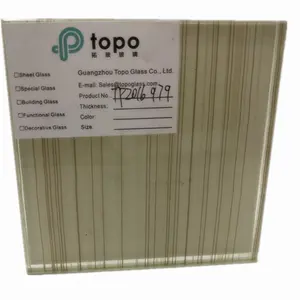 Guangzhou Topo calidad vidrio laminado de malla de alambre de vidrio con el mejor precio (PLW-TP)