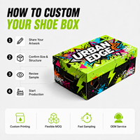 Boîte d'expédition personnalisée en carton ondulé imprimé et coloré avec trous de ventilation et approvisionnement en gros pour l'expédition de chaussures