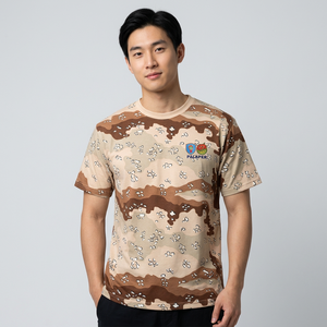 Wholesale Men Camouflage security T-Shirt Outdoor tactical training Breathable Lightweight Quick Dry Polyester/Cotton ISO valid - Product Image 1