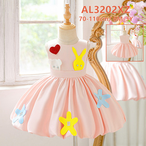 <span class=keywords><strong>Robe</strong></span> de princesse pour fête de mariage pour bébés filles de 1 à 3 ans, tissu respirant à motif floral, <span class=keywords><strong>robe</strong></span> de fête pour enfants, <span class=keywords><strong>robe</strong></span> de princesse pour bébé fille - Product Image 5
