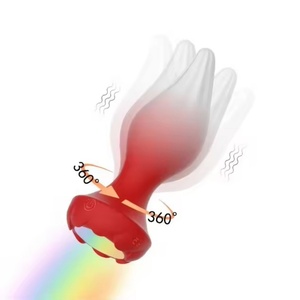 Wholesale Anal Training Expand Anal Plugs Butt New Product Sex Toys Anal Rose <b>Vibrator</b> Light 10 Frequency Twist Butt Plug - Product Image 5