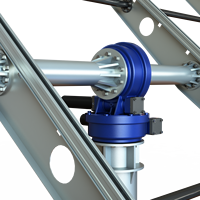 BOFU Nouveau Design Moteur d'orientation pour tracker solaire à double axe pour 6 panneaux photovoltaïques, modèle astronomique de suivi du soleil pour montage au sol ODM BOFU-ST-006D01