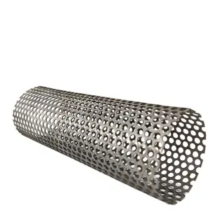 Uzun servis mikro örgü delikli 304 paslanmaz çelik tel örgü filtre tüpler