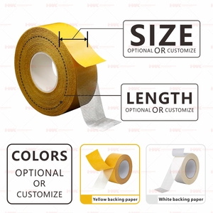 <span class=keywords><strong>Cinta</strong></span> de alfombra de <span class=keywords><strong>doble</strong></span> cara personalizada de fábrica HWK, goma de <span class=keywords><strong>alta</strong></span> adherencia, impermeable, resistente a altas temperaturas para uso en alfombras de suelo - Product Image 3