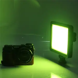 Pixel RGB LED Video Light On-Camera Video Light for DLSR Camera Camcorder Rechargeable Battery Full Color Mini Pocket Size 3200-