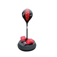 Équipement de boxe portable d'extérieur en plastique avec ensemble de boxe, en plastique HDPE moulé par soufflage, hauteur réglable
