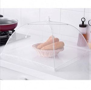 Artículos de Cocina en Línea, los Más Vendidos, Cubierta para Alimentos Cuadrada Blanca Plegable de 16-17 Pulgadas, Ecológica y a Prueba de Insectos - Product Image 2