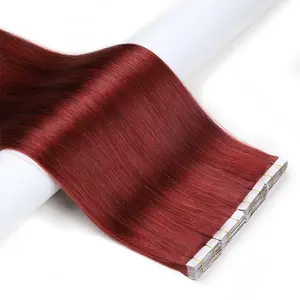 tape hair extension brazilian virgin hair remy double drawn grey straight 20 inch invisible tape ins human hair manufacturers