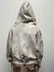 <span class=keywords><strong>Felpa</strong></span> Pullover <span class=keywords><strong>Oversize</strong></span> a Taglio Corto con Stampa Solida, Personalizzata dal Produttore ODM, Stile Streetwear - Product Image 5