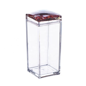 5831 900ML Tiêm Vuông Lớn Kẹo Chai Kín Nhựa Lưu Trữ Bin Cookie Container Thực Phẩm Acrylic Kín Jar - Product Image 3