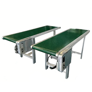 PVC bant konveyör ile Motor yüksek kalite PVC/PU bant konveyör makinesi montaj hattı ekipmanları gıda sınıfı PU bant konveyör hattı - Product Image 1