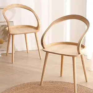 欧式餐椅，扶手便携式方便胡桃木坚固舒适办公椅，用于餐厅客厅卧室