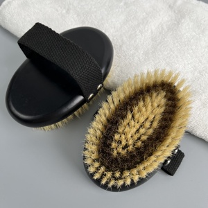 Brosse corporelle exfoliante en cuivre ionique premium, brosse à sec pour le corps, brosse à poils de sanglier pour la circulation sanguine - Product Image 1