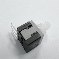 Interrupteur LED d'angle droit à 3 broches, 5,8*5,8, 1NO, momentané et autobloquant, connecté par câble, blanc, pour appareils électroménagers