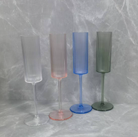 Gobelet en plastique transparent pour mariage, verre à boire pour cocktails, vin rouge et blanc, flûte à champagne, ensemble de verres