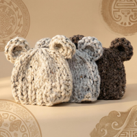 Gorros de Invierno para Bebés, Niños y Niñas, de Algodón Transpirable, Absorbentes de Sudor, Tejidos, Ecológicos, Deportivos, para las Cuatro Estaciones, con Bordado
