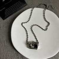 Yumfeel — collier avec pendentif, mignon, Mini appareil photo caché, nouveau Design, 2020