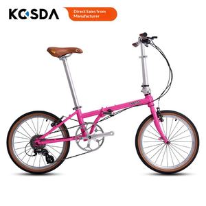 <span class=keywords><strong>Bicicleta</strong></span> <span class=keywords><strong>Plegable</strong></span> KOSDA de 20 Pulgadas, Ultraligera, KD007, Retro, para Hombre y Mujer, 8 Velocidades, Frenos V Dobles - Product Image 2