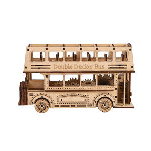 ชุดโมเดลรถบัสสองชั้น 3 มิติ ทำจากไม้ ของเล่นประกอบเองแสนสนุก ของเล่นเสริมพัฒนาการสำหรับเด็ก - Product Image 5
