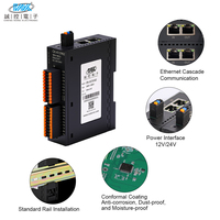 Módulo de E/S Distribuidas Ethernet/IP con Protocolo EtherCAT, 16DI 16DO 2*RJ45, Entrada y Salida Digital