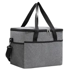 Custom Folding Portable Non Woven Thermal Soft Insulated Fish Storage Cooler Tote Cooling Bags For Chilled Drinks Beers