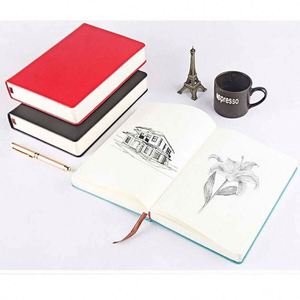 Custom Leather Hardcover A5 <b>Journal</b> Notebooks with Thermal Binding 100 Sheets for Drawing & School Supplies Gift - Product Image 1
