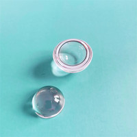 Lentille demi-boule UV JGS1, excellente qualité, prix bas, silice fondue D25mm H12.5mm