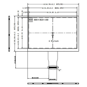 Nhà máy bán 7.0 "800x480 800*480 TFT <span class=keywords><strong>LCD</strong></span> hiển thị module với ek9713 <span class=keywords><strong>RGB</strong></span> giao diện cho điều khiển công nghiệp cụ - Product Image 5