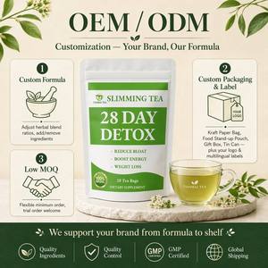 Tè Detox Naturale per Adulti, 28 Giorni, Miscela 100% Vegetale, Bevanda Salutare Quotidiana a Basso Contenuto di Grassi <span class=keywords><strong>in</strong></span> Confezione Bustine - Product Image 6