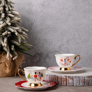 Service à thé en céramique Casse-Noisette de Noël Life-Word avec motifs festifs d'<span class=keywords><strong>arbre</strong></span> et de personnages, décoration de maison pour les fêtes - Product Image 4