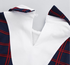 <span class=keywords><strong>2022</strong></span> haute qualité et doux Ecosse école uniforme conception treillis chemises costume longue robe pour élève du primaire - Product Image 4