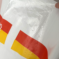 Sac d'emballage personnalisé en PP tissé de 20 kg avec logo, imprimé, anti-UV, résistant à l'humidité, laminé BOPP, pour aliments mixtes pour plantes et poissons