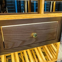 Armoire à vin à double porte en acier inoxydable personnalisable, refroidisseur à vin, refroidisseur de bouteilles avec contrôle de température multi-zones pour usage hôtelier