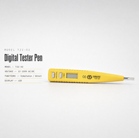 Stylo testeur de tension numérique T22-02 12-250V AC/DC, détecteur de point de rupture sans contact par induction, stylo testeur de tension LED