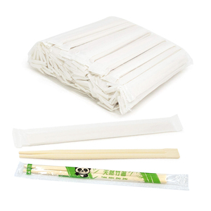 Hoàn toàn đóng gói phân hủy sinh học một thời gian Sushi Vòng đũa dùng một lần với Giấy túi nhựa biểu tượng tùy chỉnh đồ dùng - Product Image 4