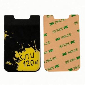 เคสโทรศัพท์แบบยืดหยุ่นพร้อมช่องใส่บัตรเครดิตและบัตรประจำตัวแบบติดกาว โปรโมชั่นสุดฮอต เหมาะสำหรับเป็นของขวัญทางธุรกิจ - Product Image 5