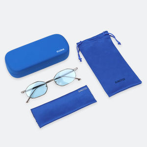 시피어 선글라스 프레임 맞춤 로고 도매 클래식 안경 핫 트렌디 오벌 럭셔리 빈티지 원형 메탈 선글라스 - Product Image 4